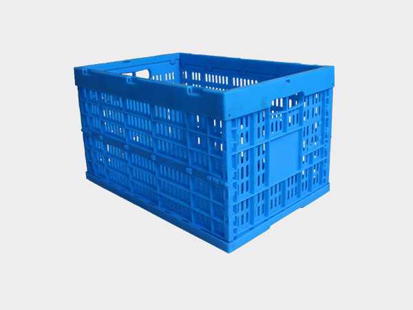 軒盛塑業600-340塑料內倒式折疊周轉筐