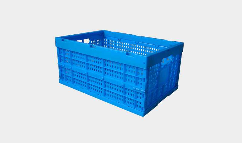 軒盛塑業600-280塑料內倒式折疊周轉筐