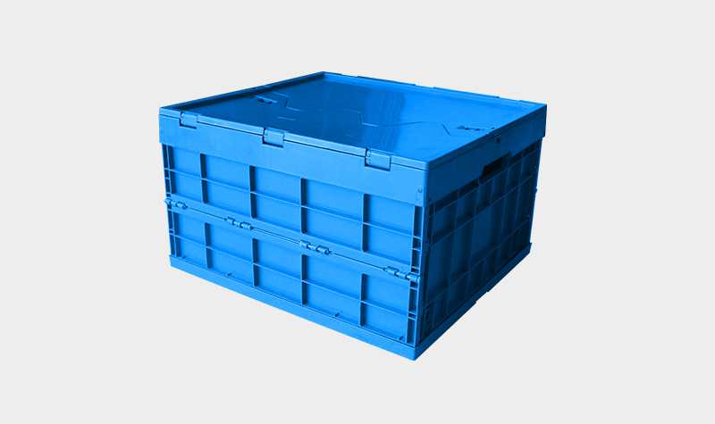 軒盛塑業520-300塑料內倒式折疊周轉箱