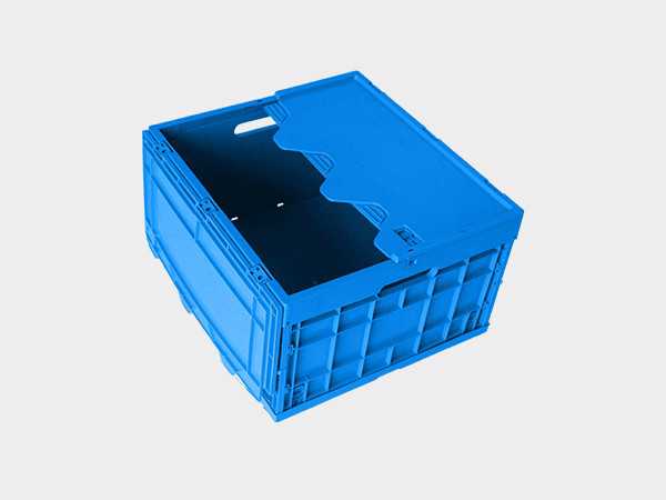 軒盛塑業520-300塑料內倒式折疊周轉筐