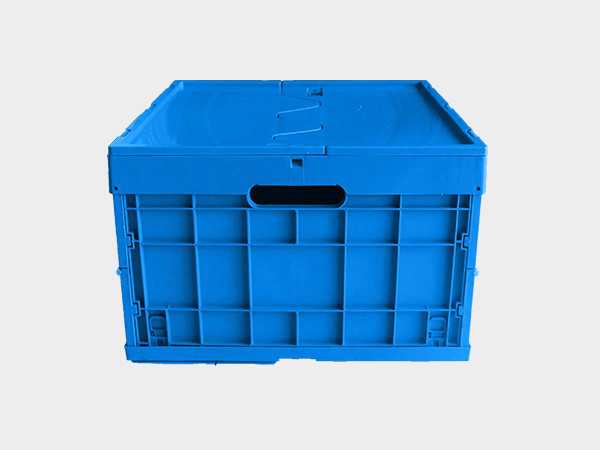 軒盛塑業520-300塑料內倒式折疊周轉筐