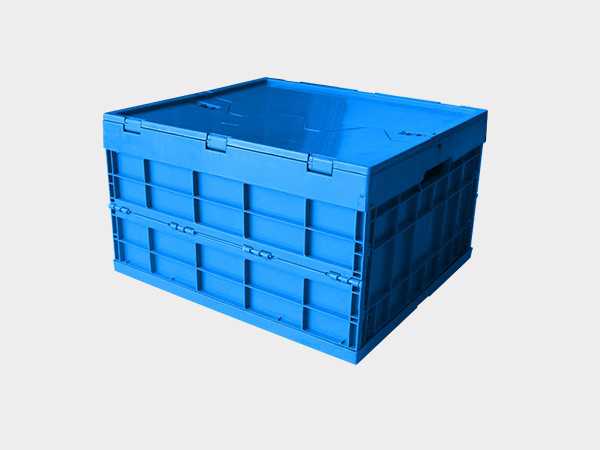 軒盛塑業520-300塑料內倒式折疊周轉筐