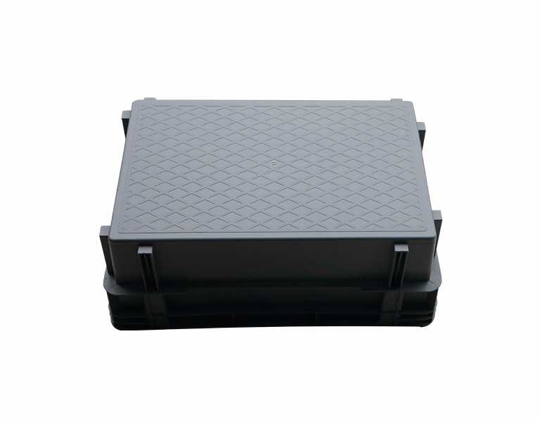 軒盛塑業600-340錯位塑料物流箱