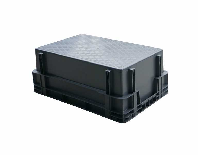 軒盛塑業600-340錯位塑料物流箱